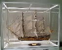 frame vitrine voor tall ship, scheepsmodel, zeilboot